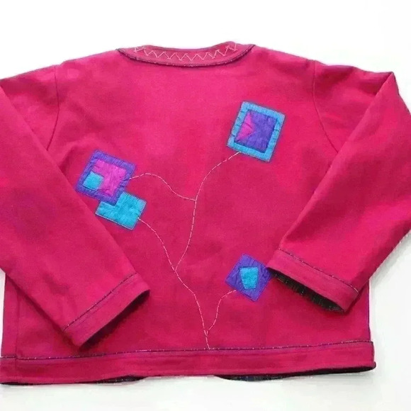 Vintage Yak Magik Women's Medium Wool Silk Artsy Boho Embroidered Beaded Jacket - Picture 9 of 12